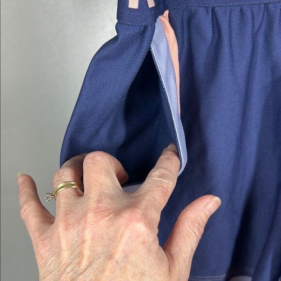 Under Armour Navy and Peach Athletic Shorts - Picture 4 of 5